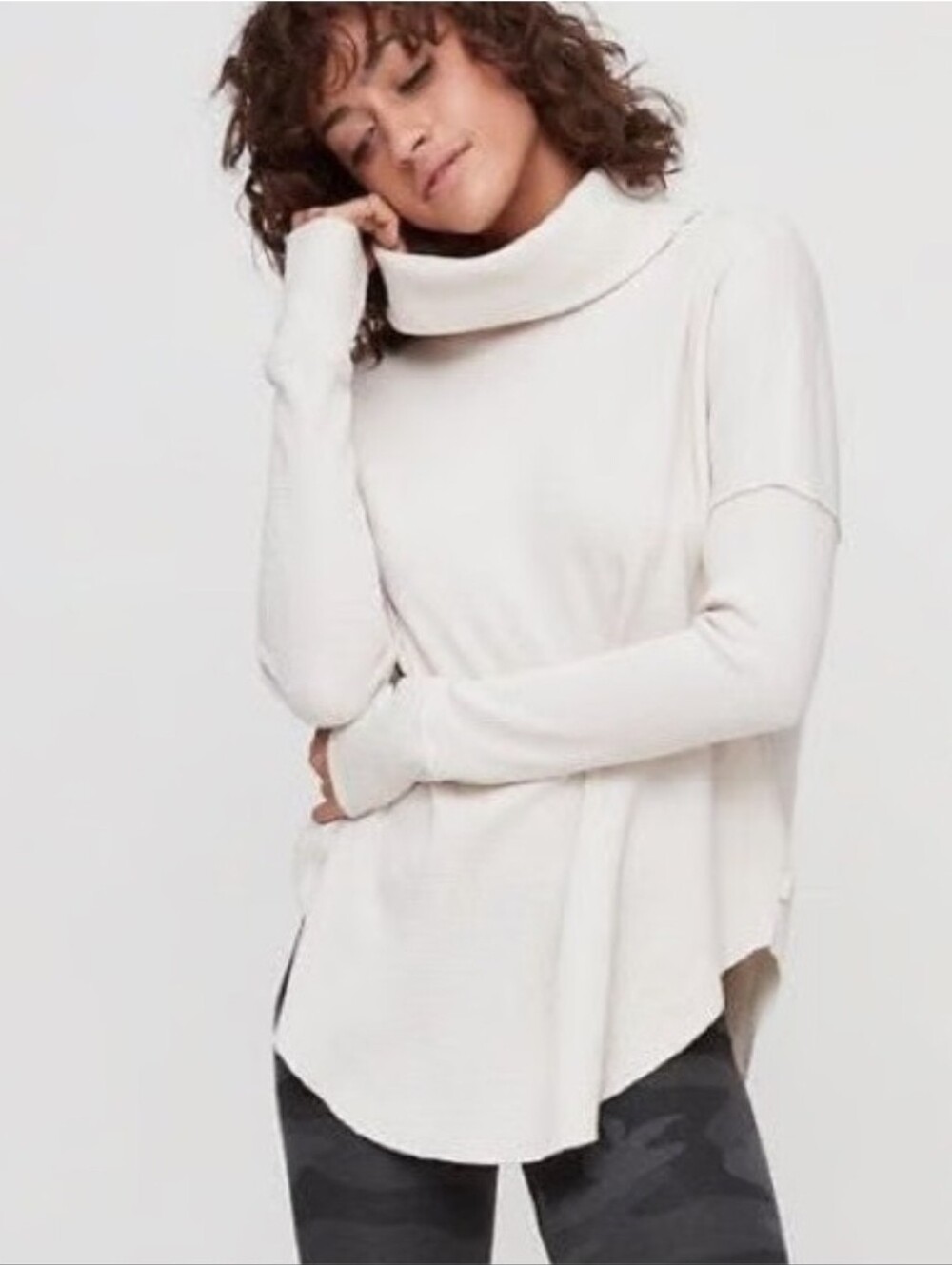 aritzia x Tna waffle turtleneck